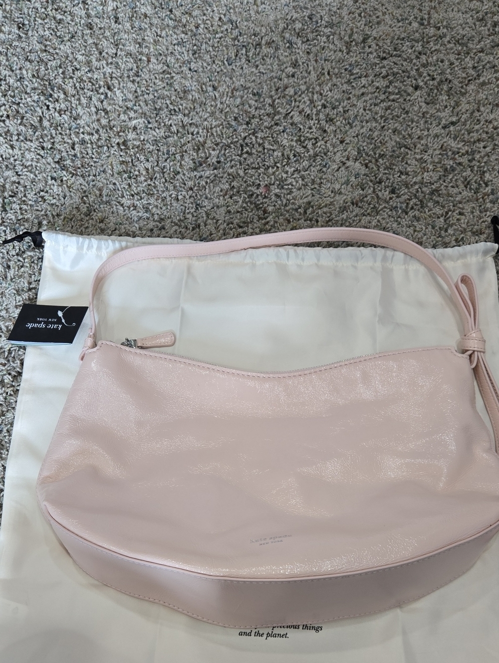 kate spade Pale Pink Shoulder Bag with Slim Strap
